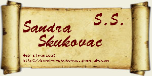 Sandra Skukovac vizit kartica